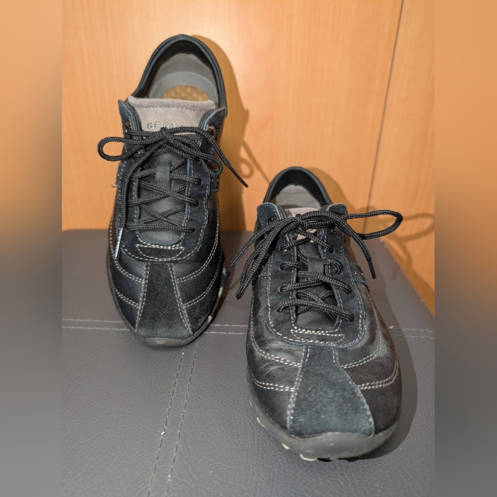 GEOX RESPIRA SUEDE TRAINERS